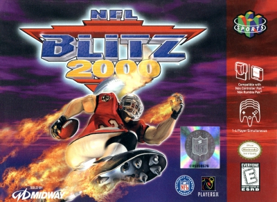 N64 - NFL Blitz 2000 Box Art Front