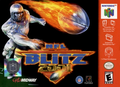 N64 - NFL Blitz 2001 Box Art Front