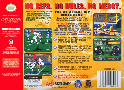 N64 - NFL Blitz Box Art Back