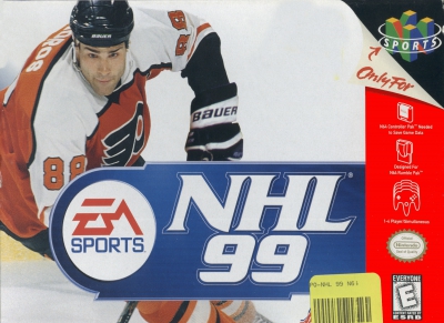 N64 - NHL 99 Box Art Front