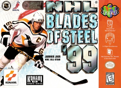 N64 - NHL Blades of Steel '99 Box Art Front