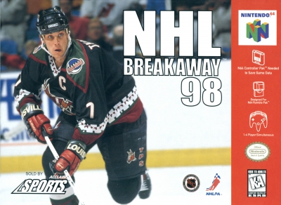 N64 - NHL Breakaway 98 Box Art Front