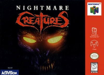 N64 - Nightmare Creatures Box Art Front