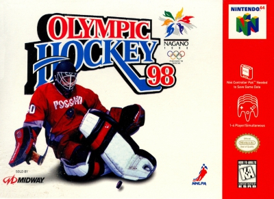 N64 - Olympic Hockey 98 Box Art Front