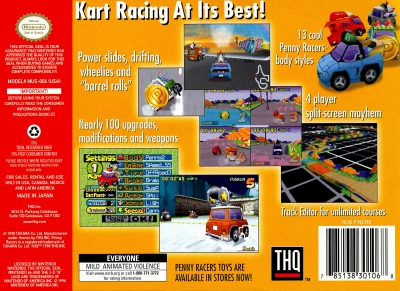 N64 - Penny Racers Box Art Back