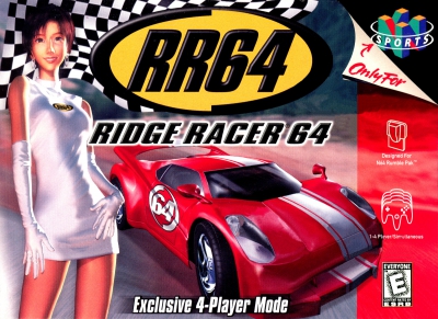 N64 - RR64 Ridge Racer 64 Box Art Front