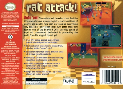N64 - Rat Attack Box Art Back