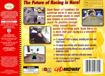 N64 - Stunt Racer 64 Box Art Back