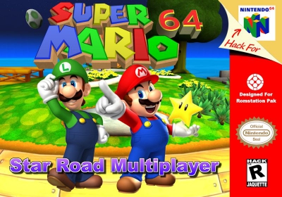 N64 - Super Mario Star Road Multiplayer Box Art Front