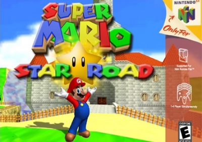N64 - Super Mario Star Road Box Art Front
