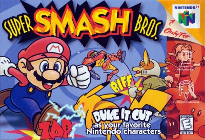 N64 - Super Smash Bros Box Art Front