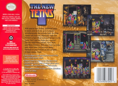 N64 - The New Tetris Box Art Back