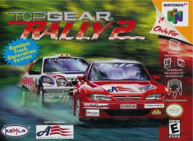 N64 - Top Gear Rally 2 Box Art Front