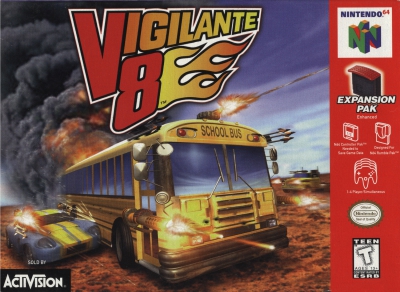 N64 - Vigilante 8 Box Art Front