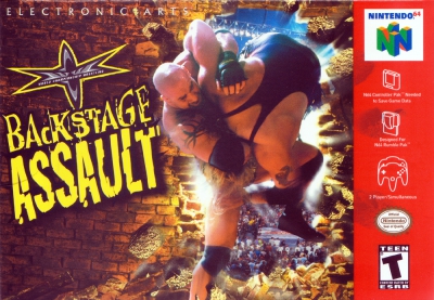 N64 - WCW Backstage Assault Box Art Front