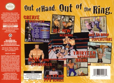 N64 - WCW Mayhem Box Art Back