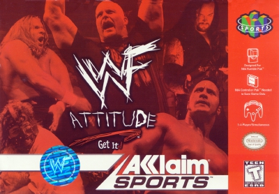 N64 - WWF Attitude Box Art Front