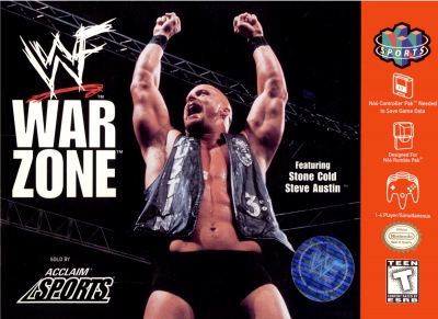 N64 - WWF War Zone Box Art Front