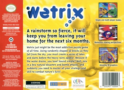 N64 - Wetrix Box Art Back