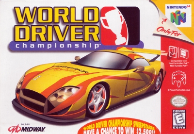 N64 - World Driver Championship Box Art Front