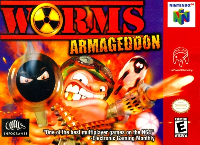 N64 - Worms Armageddon Box Art Front