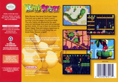 N64 - Yoshi's Story Box Art Back