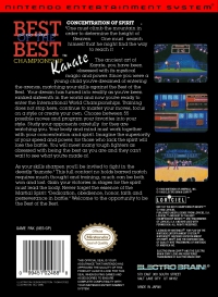 NES - Best of the Best Championship Karate Box Art Back