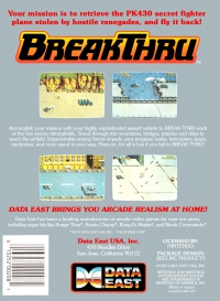 NES - BreakThru Box Art Back