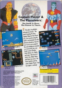 NES - Captain Planet and the Planeteers Box Art Back