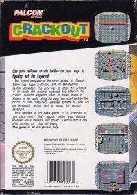 NES - Crackout Box Art Back