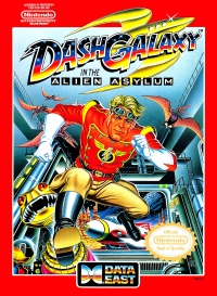 NES - Dash Galaxy in the Alien Asylum Box Art Front