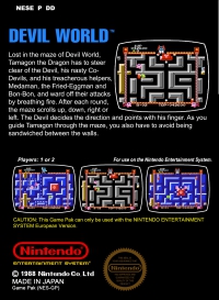 NES - Devil World Box Art Back