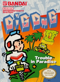 NES - Dig Dug II Box Art Front