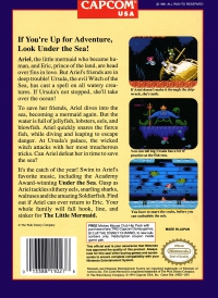 NES - Disney's The Little Mermaid Box Art Back