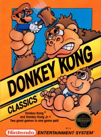 NES - Donkey Kong Classics Box Art Front