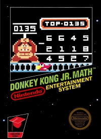 NES - Donkey Kong Jr Math Box Art Front
