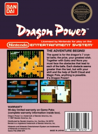 NES - Dragon Power Box Art Back