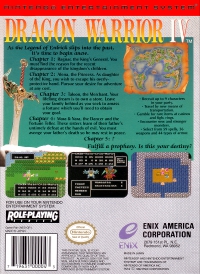 NES - Dragon Warrior IV Box Art Back