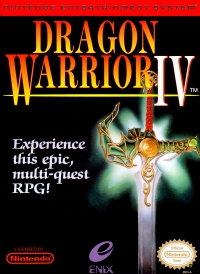 NES - Dragon Warrior IV Box Art Front