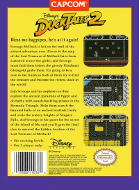 NES - DuckTales 2 Box Art Back