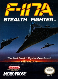 NES - F 117A Stealth Fighter Box Art Front