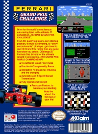 NES - Ferrari Grand Prix Challenge Box Art Back