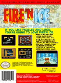 NES - Fire 'n Ice Box Art Back