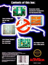 NES - Ghostbusters Box Art Back