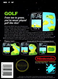 NES - Golf Box Art Back
