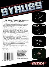NES - Gyruss Box Art Back
