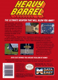 NES - Heavy Barrel Box Art Back