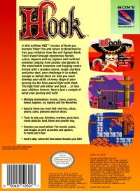 NES - Hook Box Art Back