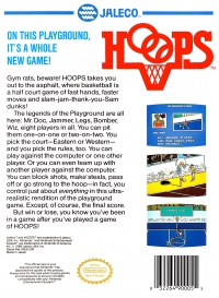 NES - Hoops Box Art Back