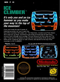 NES - Ice Climber Box Art Back